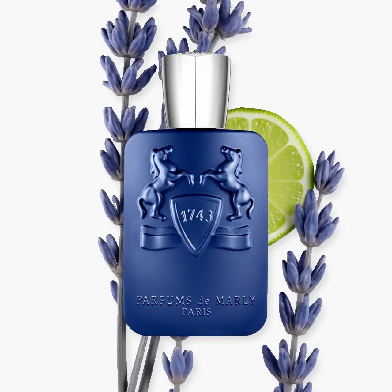 PERCIVAL Eau de Parfum by Parfums de Marly featuring lavender and lime, showcasing its aromatic and elegant design.