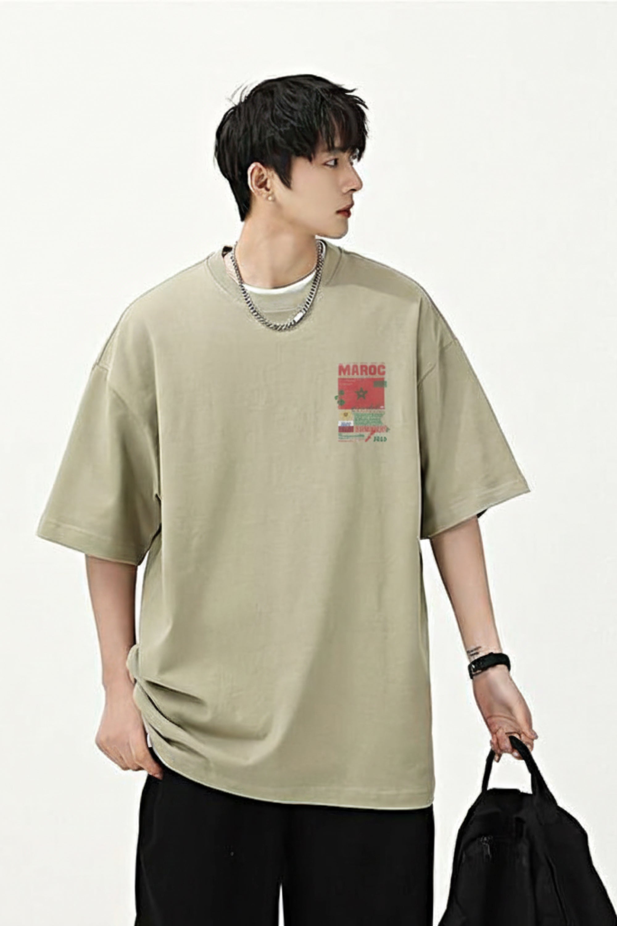 T-Shirt Oversize Maroc — Collection Prestige, 240gsm