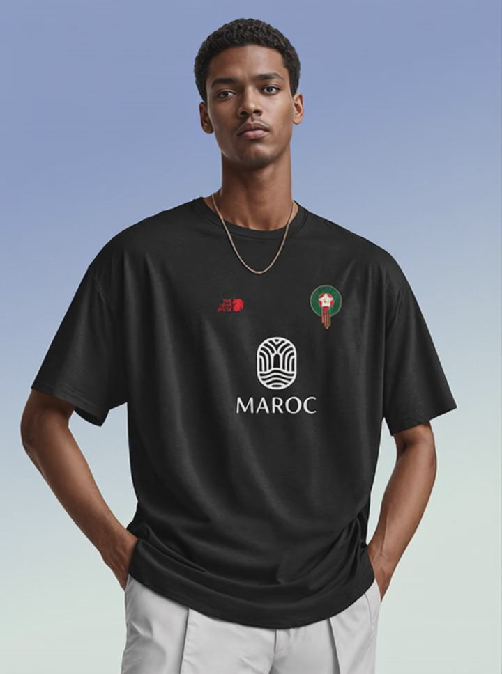 MAROC — NATIONAL VIBES FADED · T-SHIRT OVERSIZE 260G