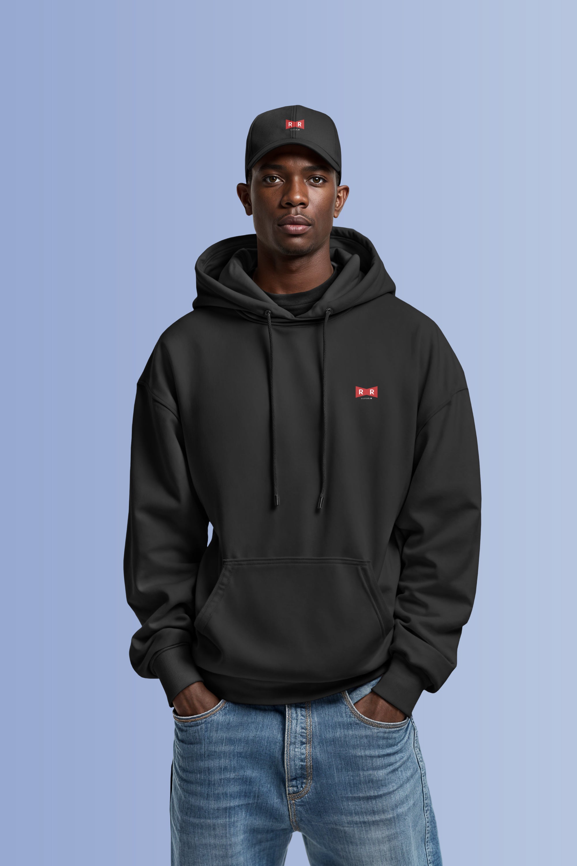 Sweat à Capuche Ruban Rouge – Oversize Premium 440g/m²