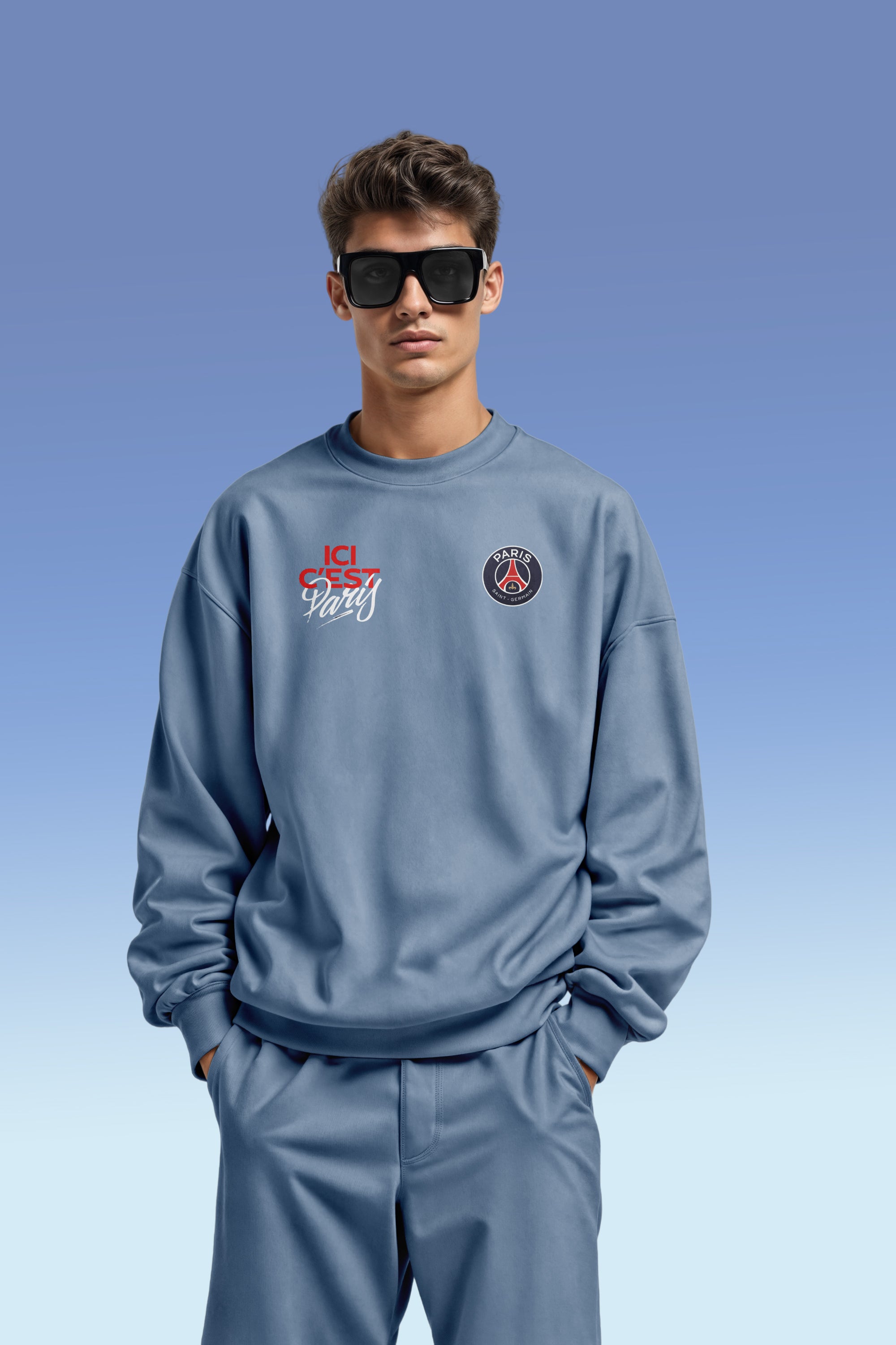 SWEATSHIRT OVERSIZE PARIS — ICI C’EST PARIS 380 GSM