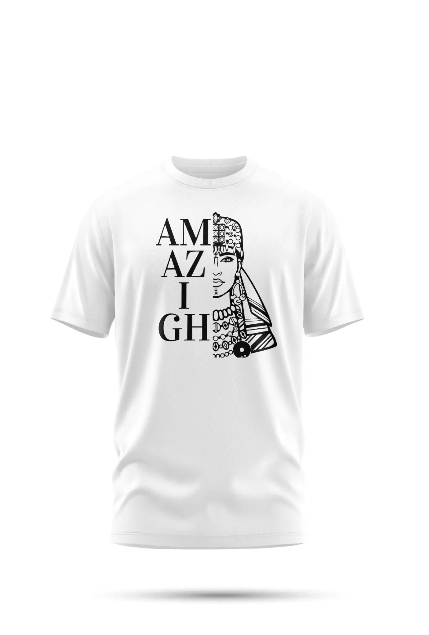 T-SHIRT AMAZIGH – RACINES & MODERNITÉ - Blanc / XS - t-shirt