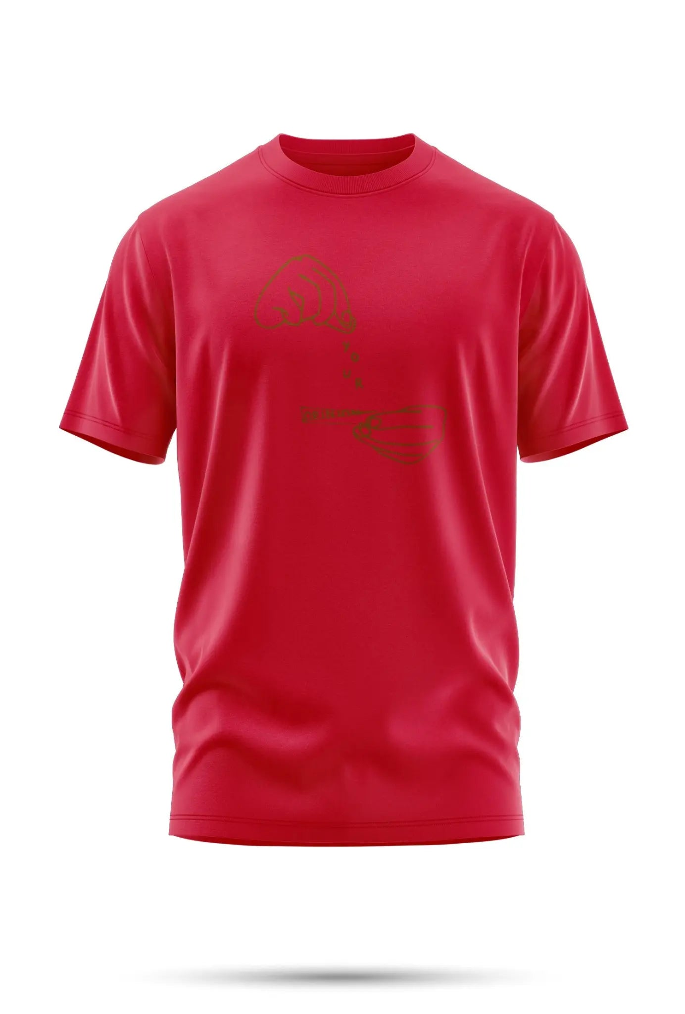 T-Shirt Brodé « Je Fume Ton Opinion » - Rouge / XXS - tshirt