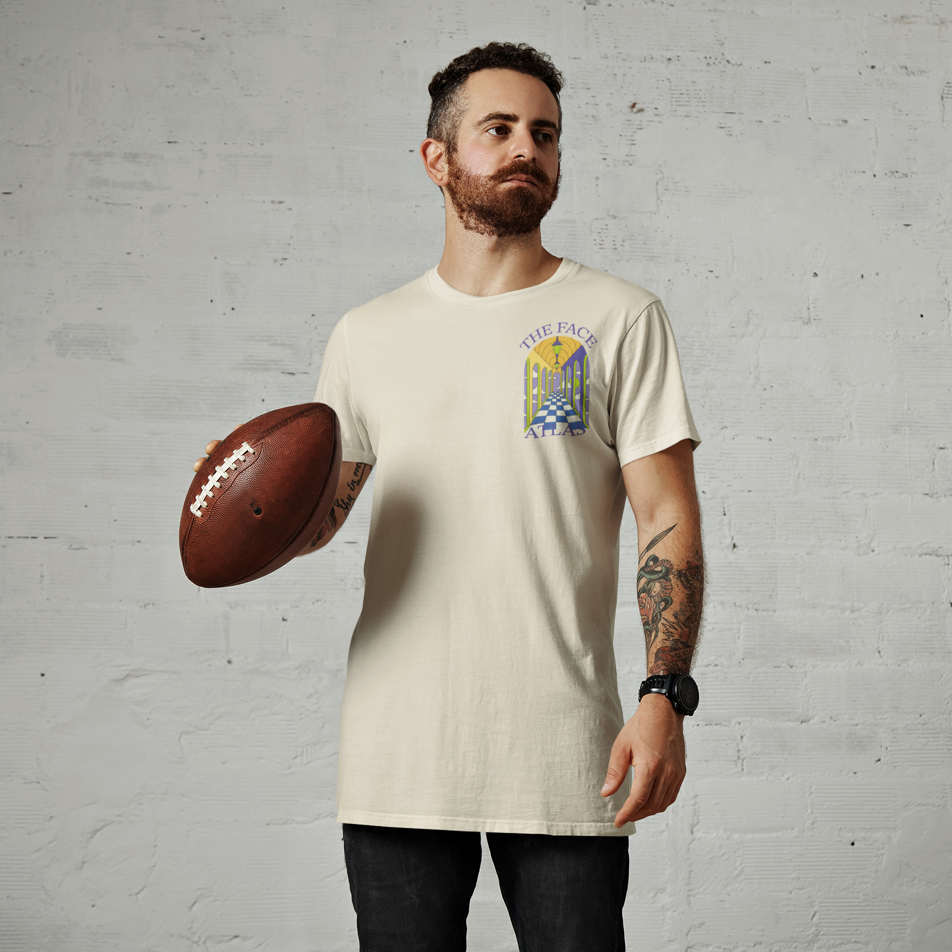 T-shirt Atlas Arch 240 g/m² | Coton Premium