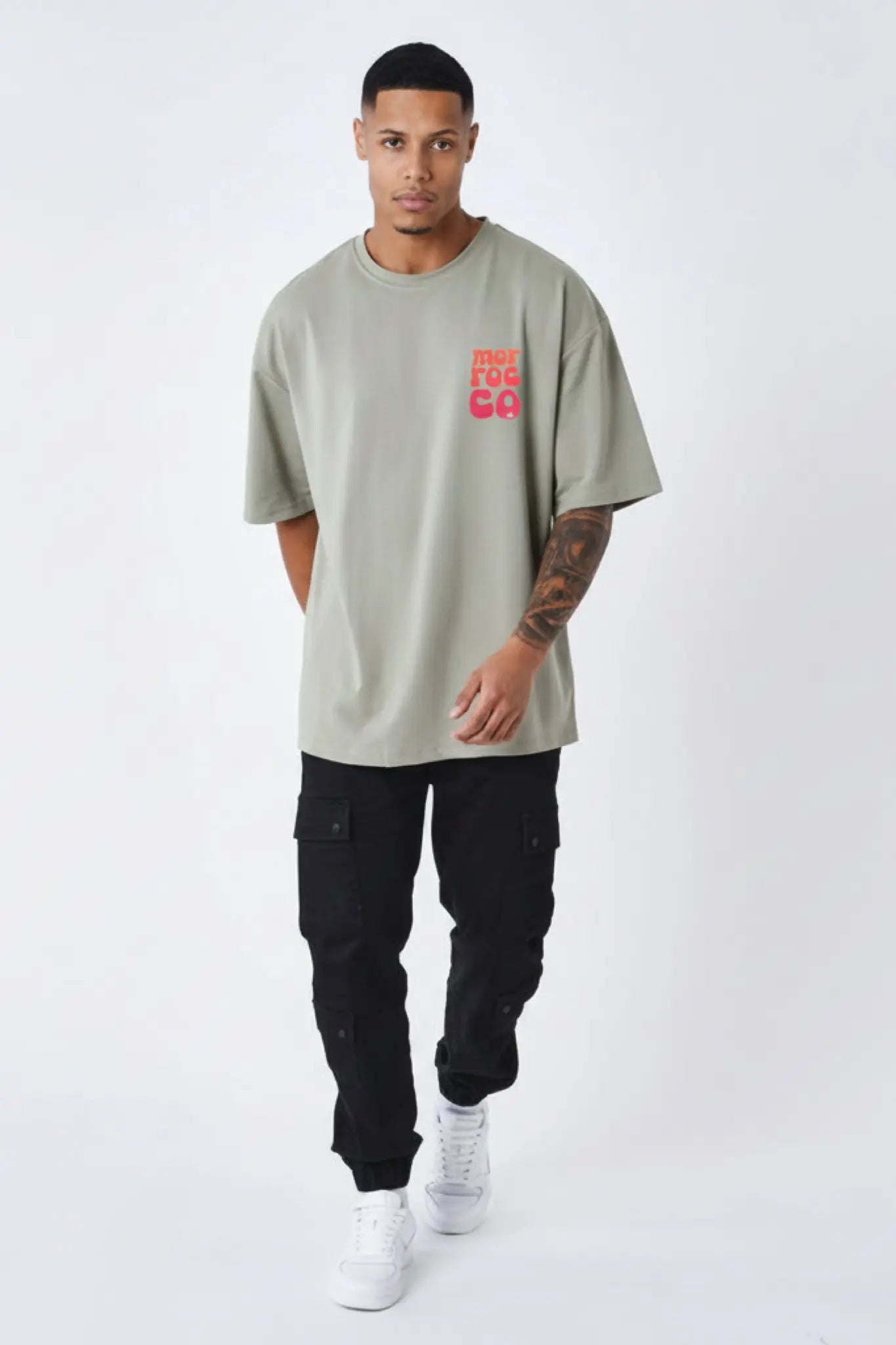 T-Shirt Oversize Maroc — Ligne Élégance 240gsm - t-shirt