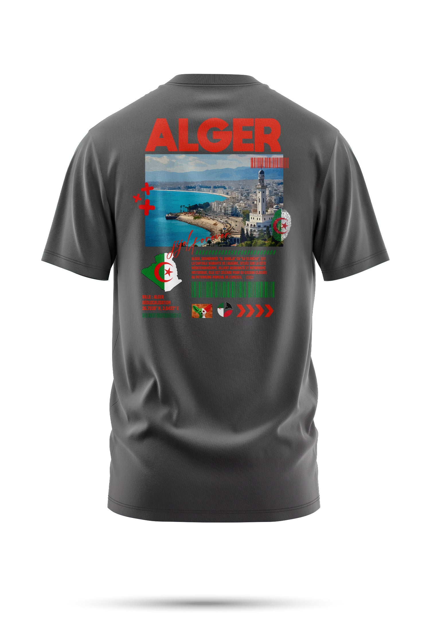 T-shirt Alger – L'Énergie Blanche de la Capitale