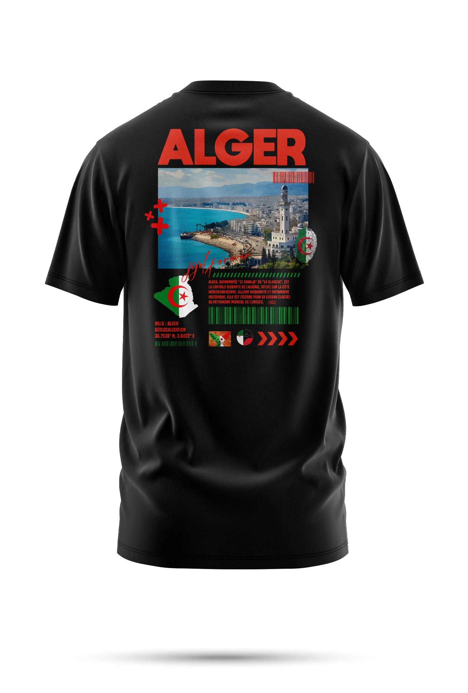 T-shirt Alger – L'Énergie Blanche de la Capitale