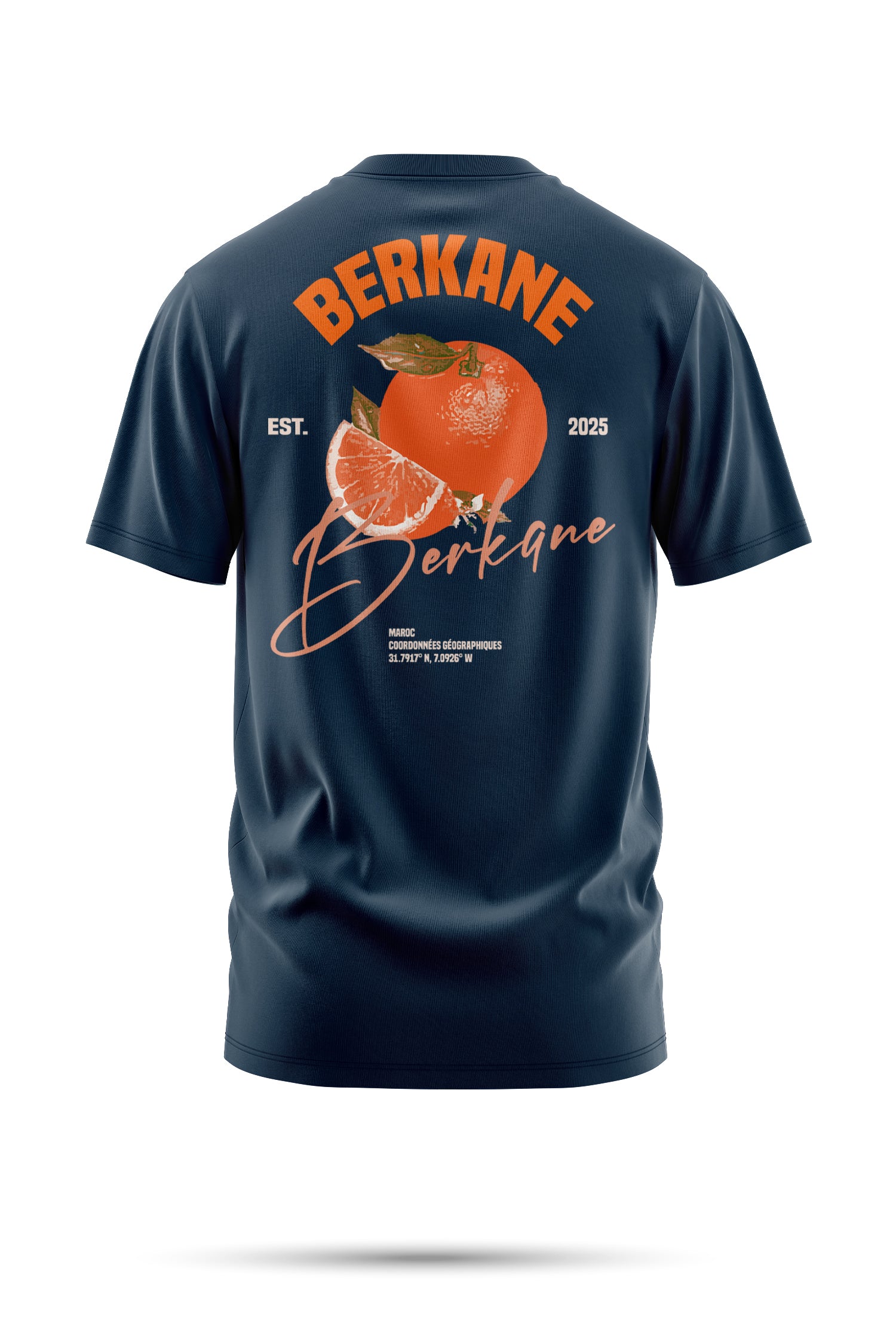 T-shirt BERKANE – Orange Legacy 240 g/m² | Coton BIO