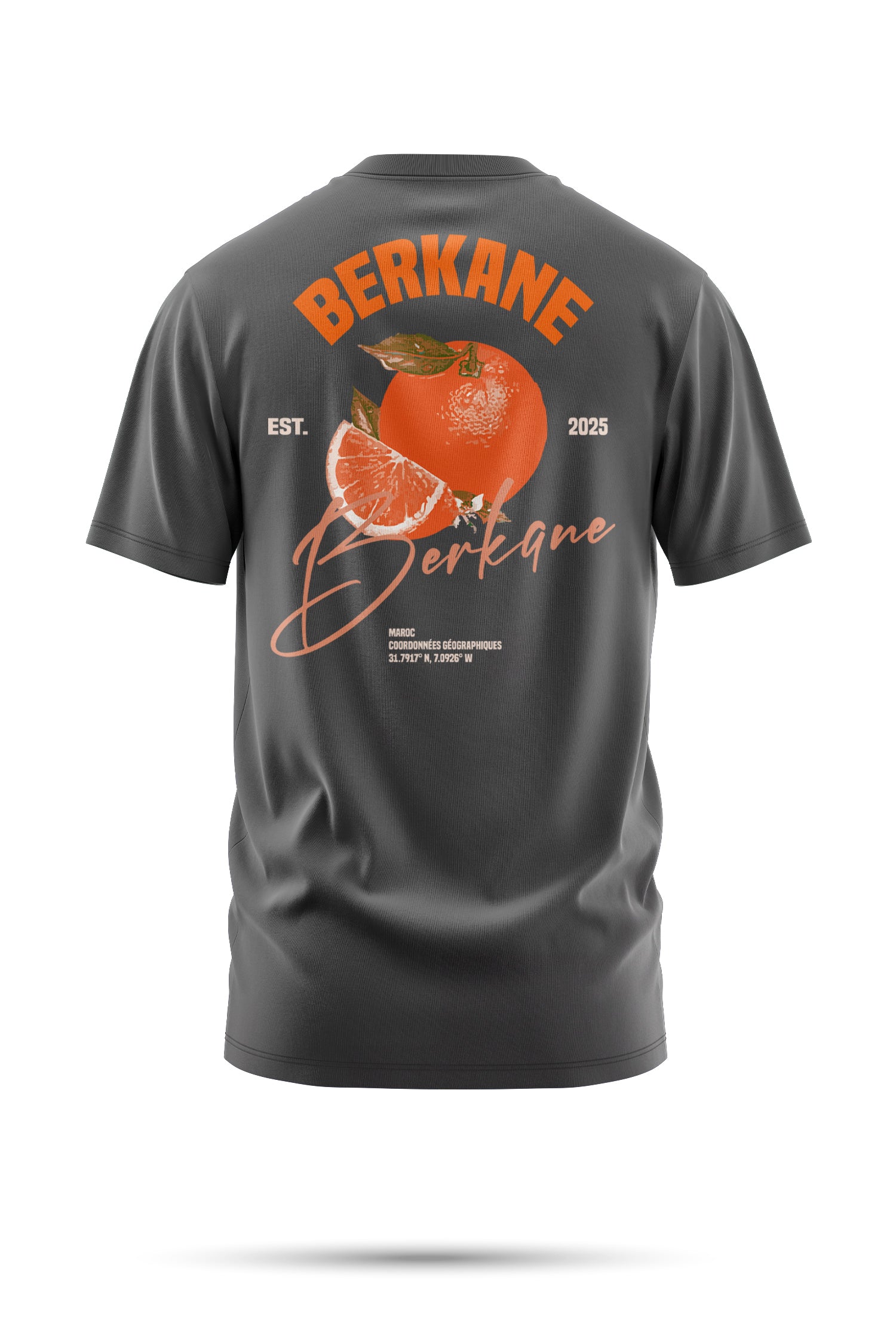 T-shirt BERKANE – Orange Legacy 240 g/m² | Coton BIO