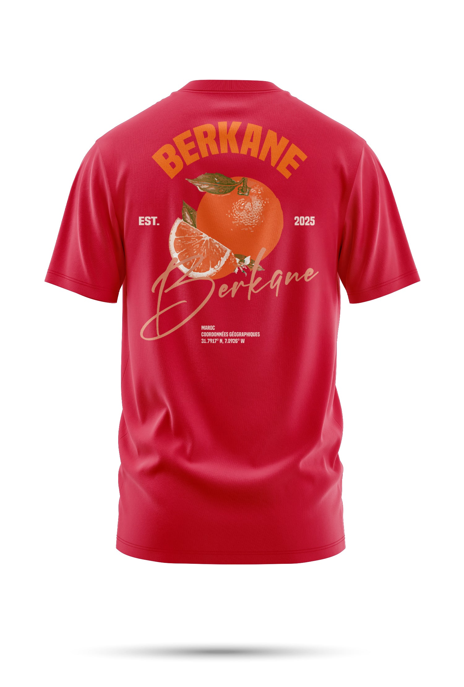T-shirt BERKANE – Orange Legacy 240 g/m² | Coton BIO