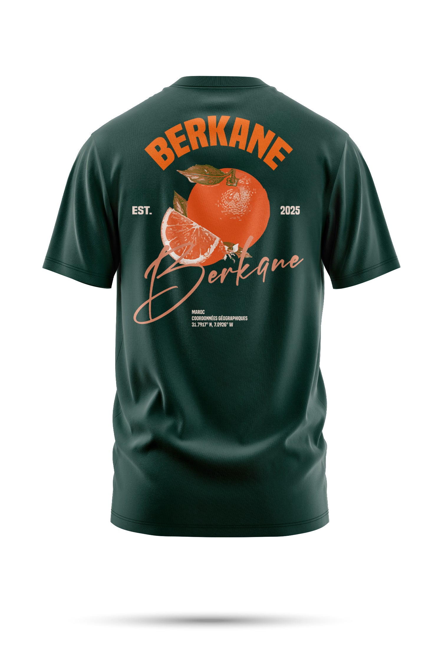 T-shirt BERKANE – Orange Legacy 240 g/m² | Coton BIO