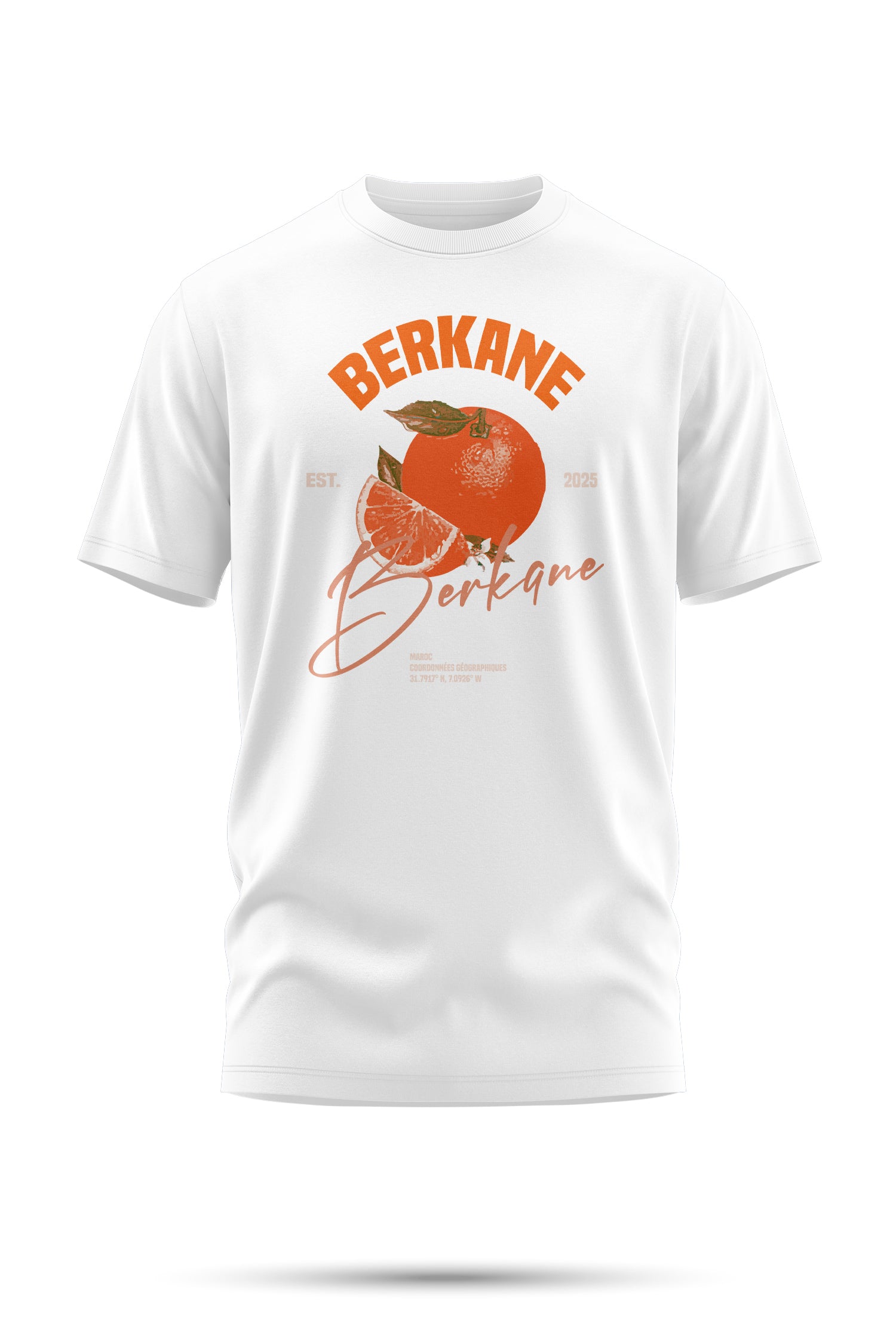 T-shirt Berkane – Orange Legacy 240 g/m² | Coton BIO