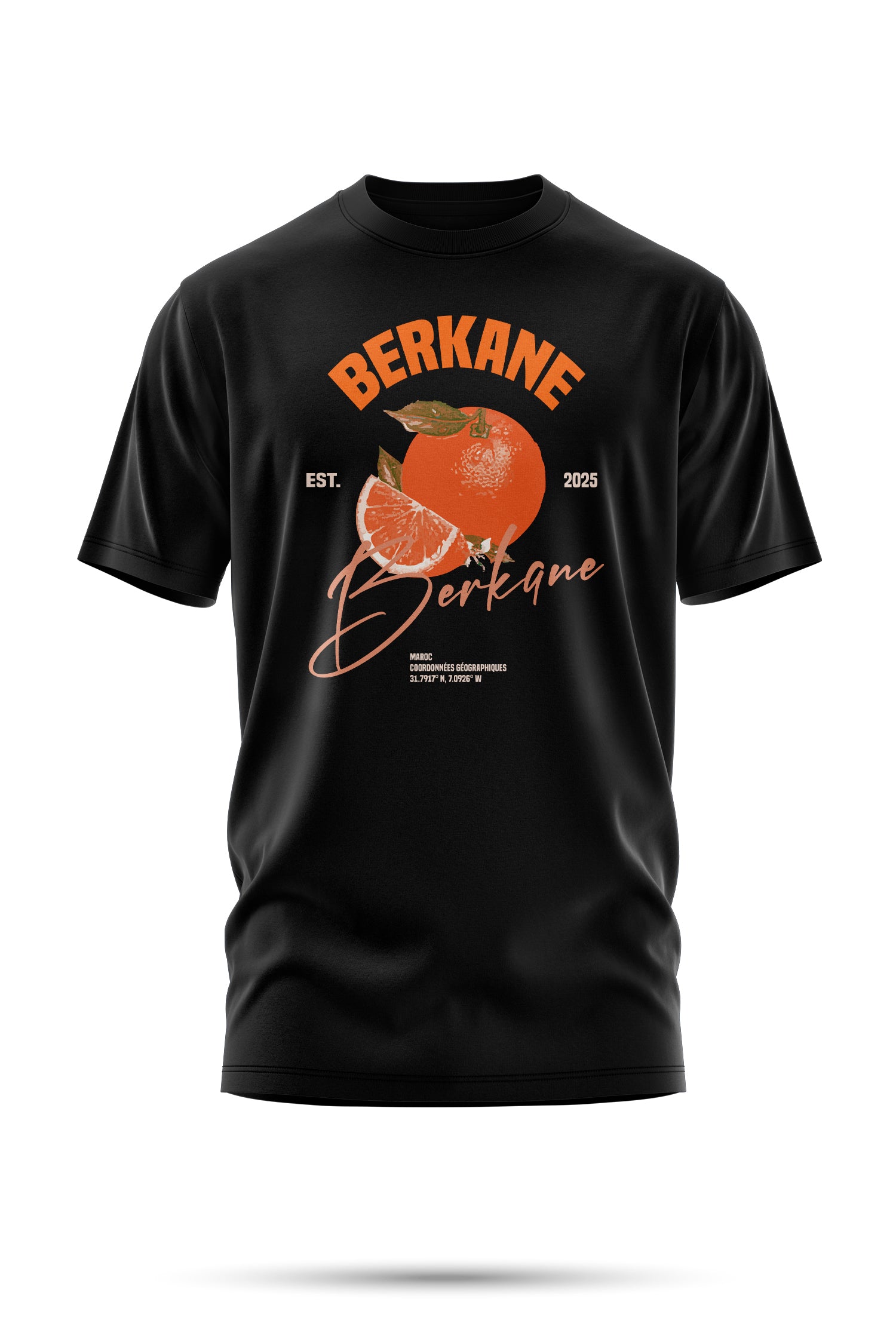 T-shirt Berkane – Orange Legacy 240 g/m² | Coton BIO