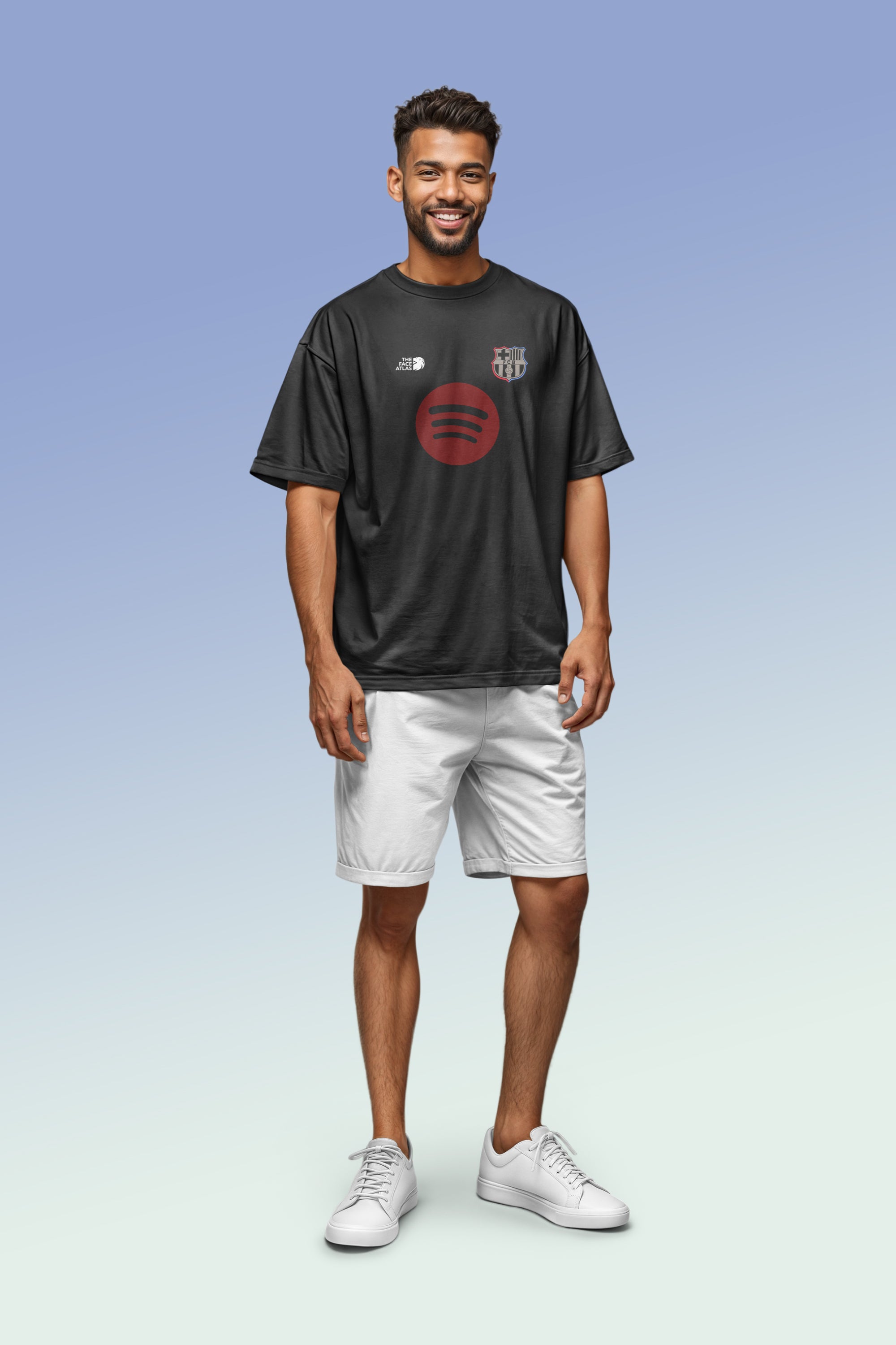 BARCELONA — FADED CITY · T-SHIRT OVERSIZE 260G