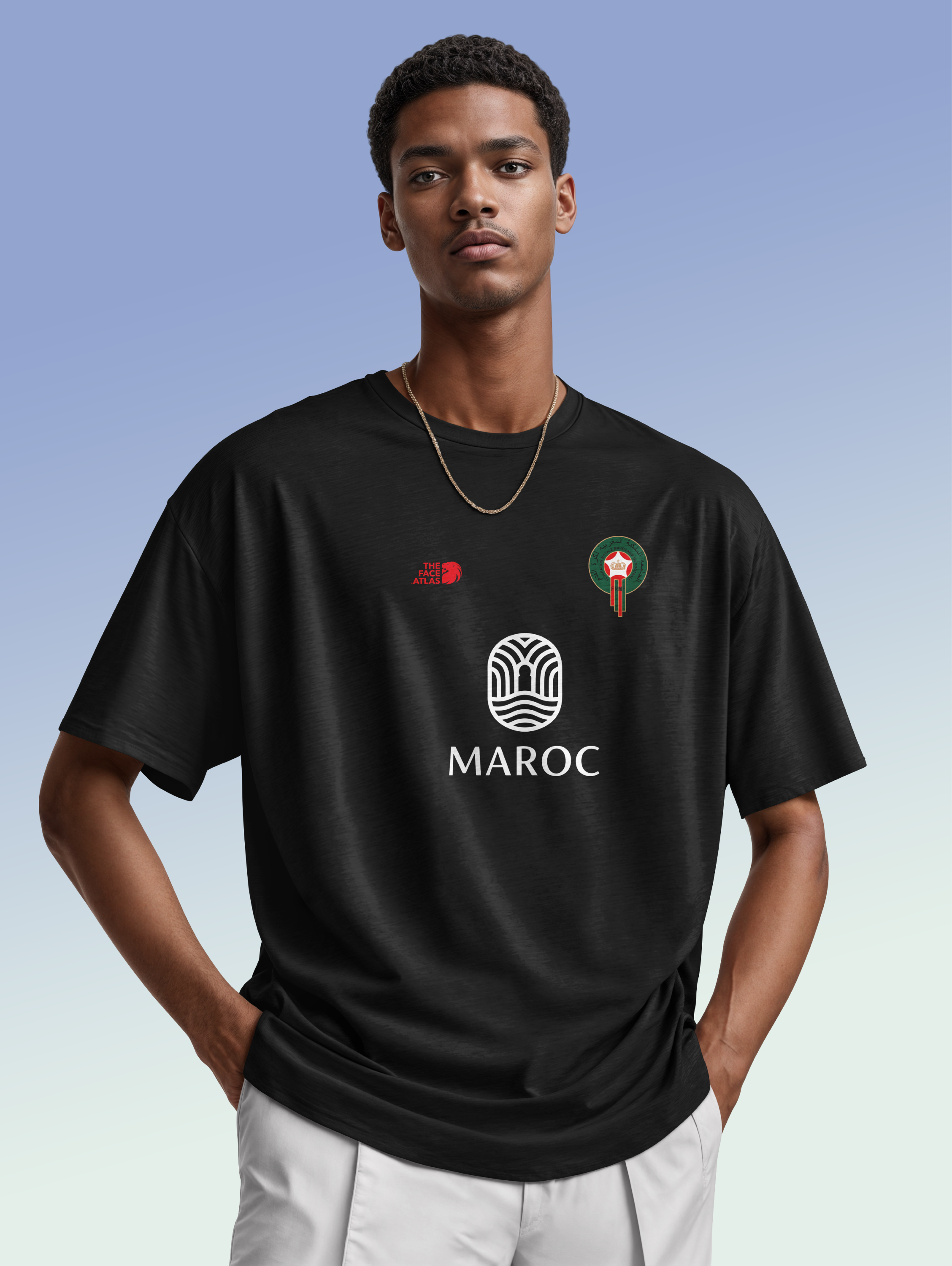 MAROC — NATIONAL VIBES FADED · T-SHIRT OVERSIZE 260G