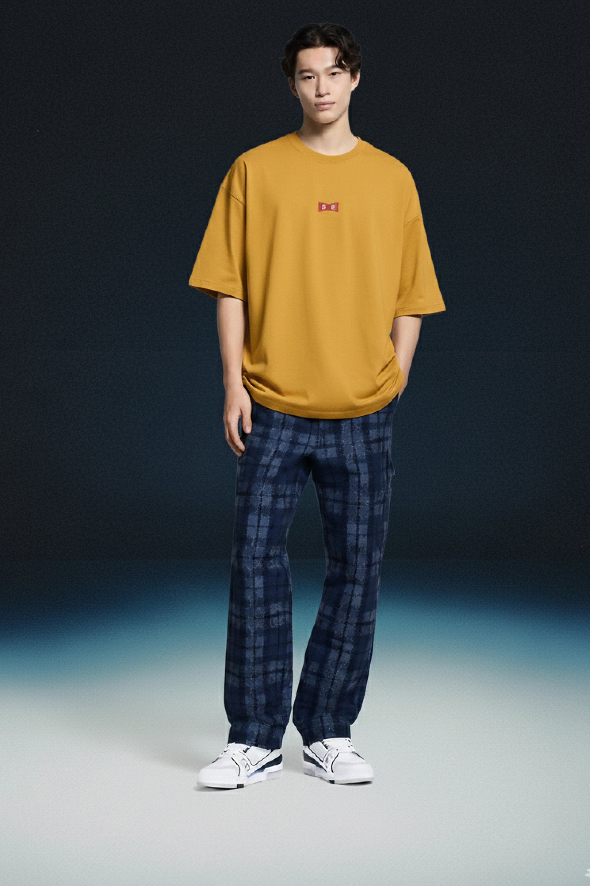 T-SHIRT RUBAN ROUGE OVERSIZE 260 G/M²