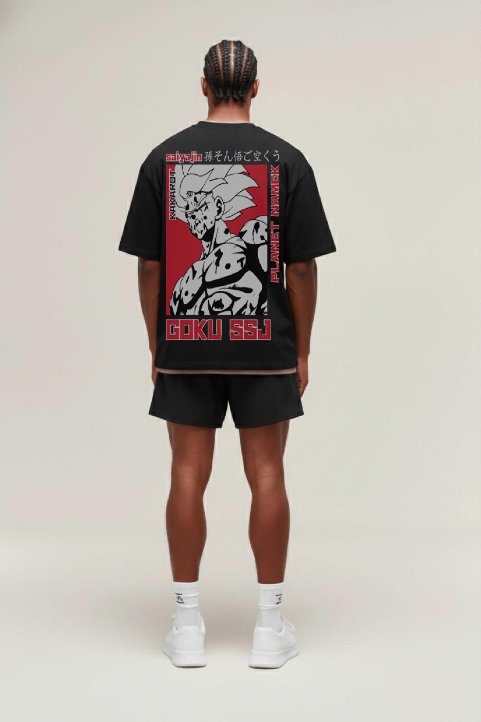 T-shirt Oversize Goku SSJ Namek – 260g/m²