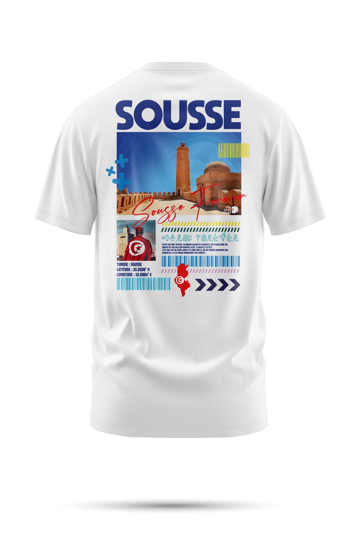 T-shirt Sousse – Entre vague et pierre | The Face Atlas
