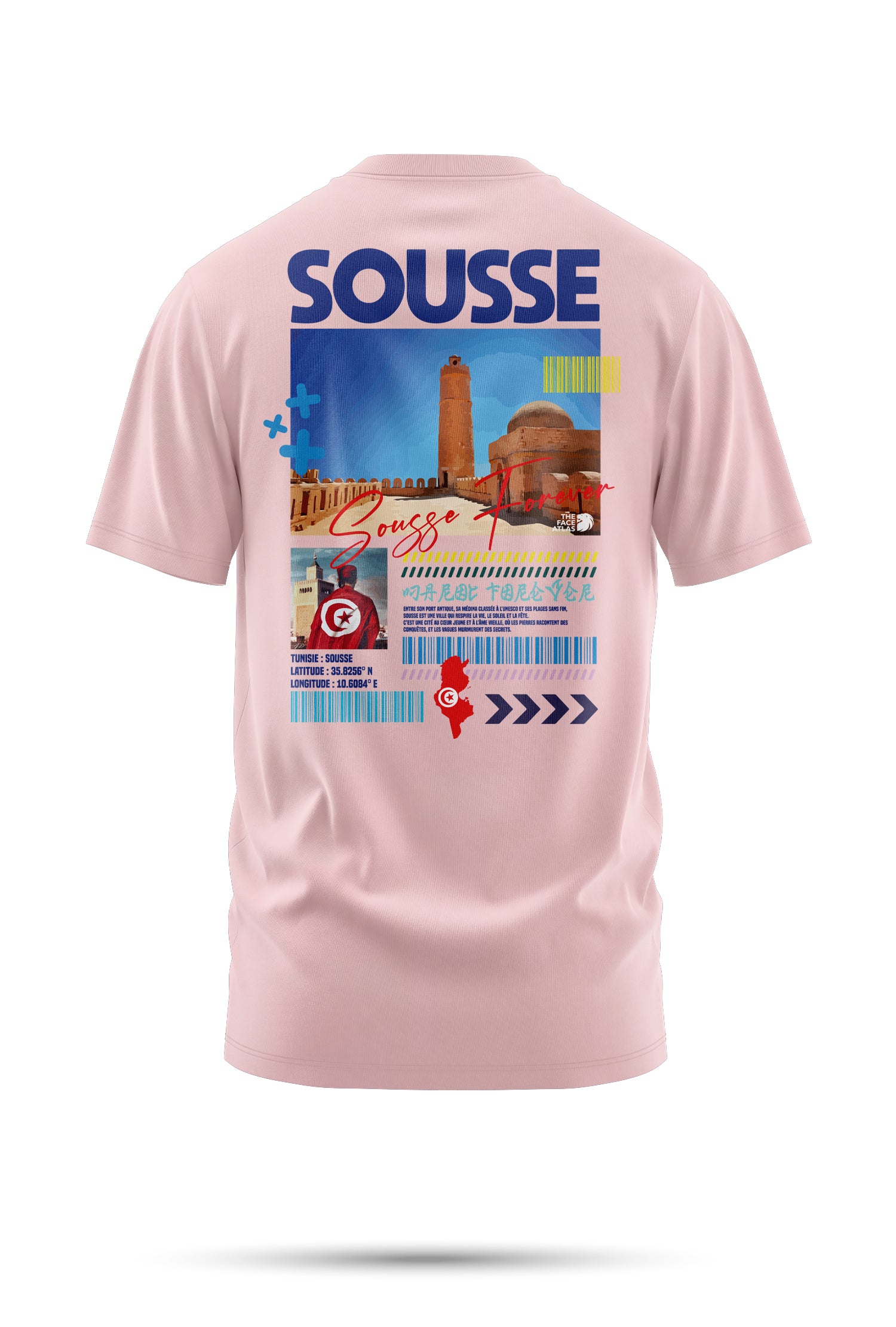 T-shirt Sousse – Entre vague et pierre | The Face Atlas