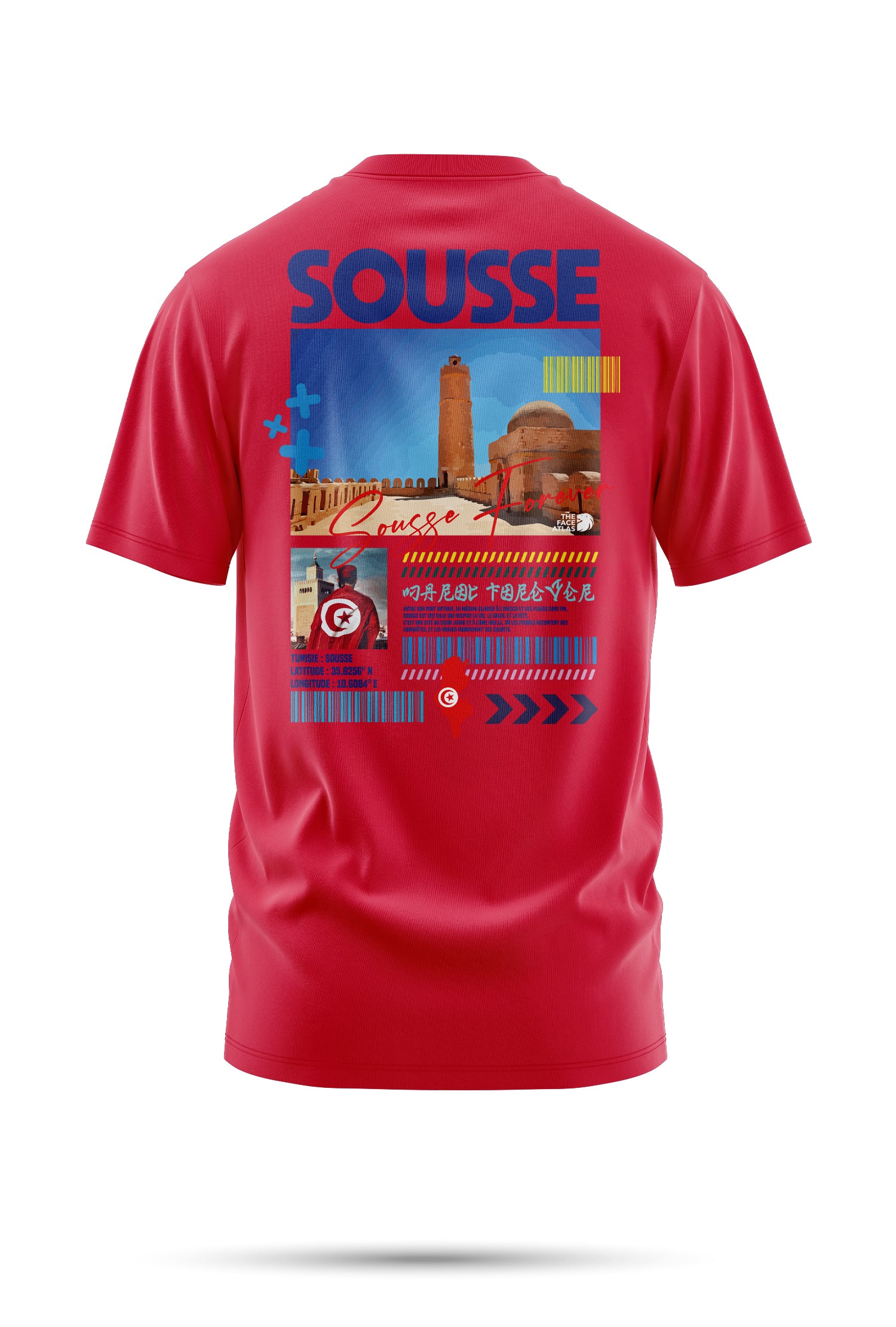 T-shirt Sousse – Entre vague et pierre | The Face Atlas