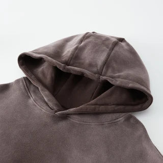 SWEAT À CAPUCHE OVERSIZE 400GSM – EFFET USÉ