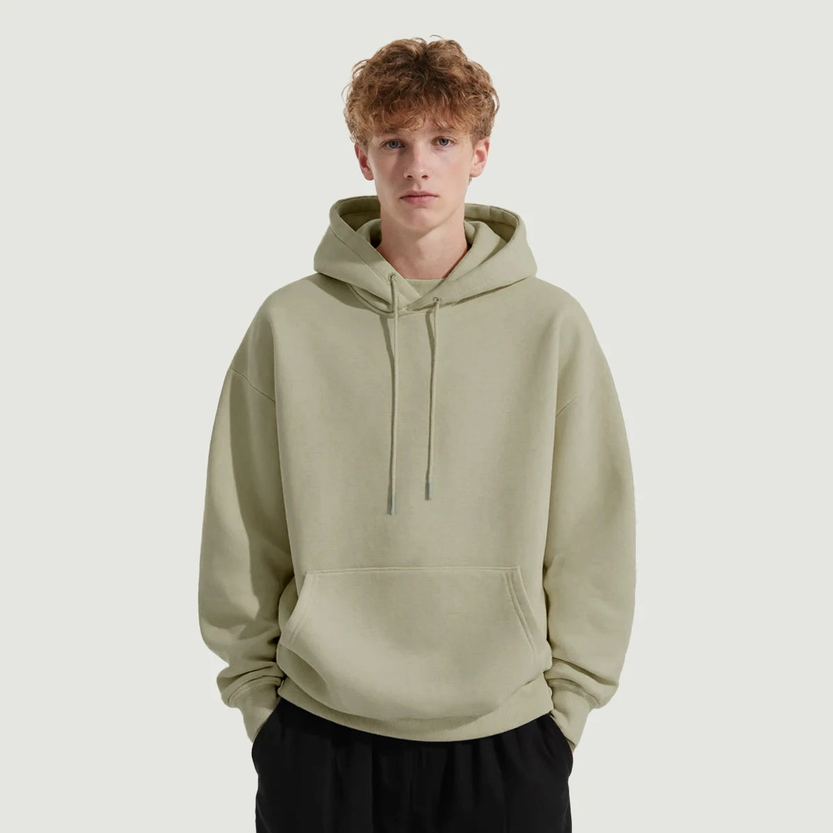 KUNO – 380g | Hoodie Unisexe à Cordon Doublé Polaire