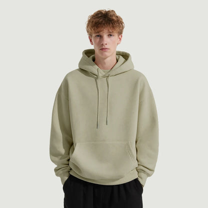 KUNO – 380g | Hoodie Unisexe à Cordon Doublé Polaire