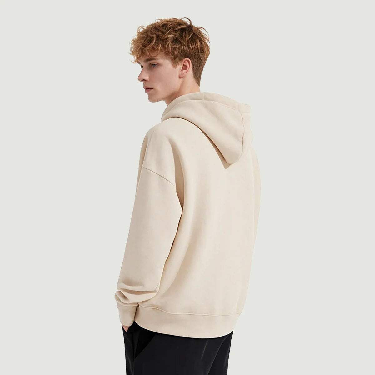 KUNO – 380g | Hoodie Unisexe à Cordon Doublé Polaire