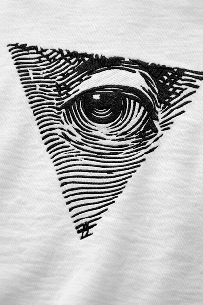 T-Shirt TFA L’Œil Intérieur Brodé – Coupe Carrée 280 g/m²