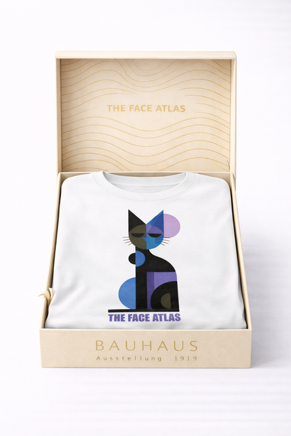 T-shirt Chat Géométrique 240 g/m² | Coton Premium