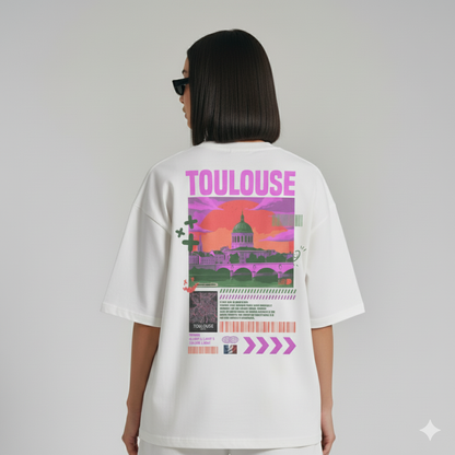 T-shirt Toulouse oversize — 240 g/m², coton peigné