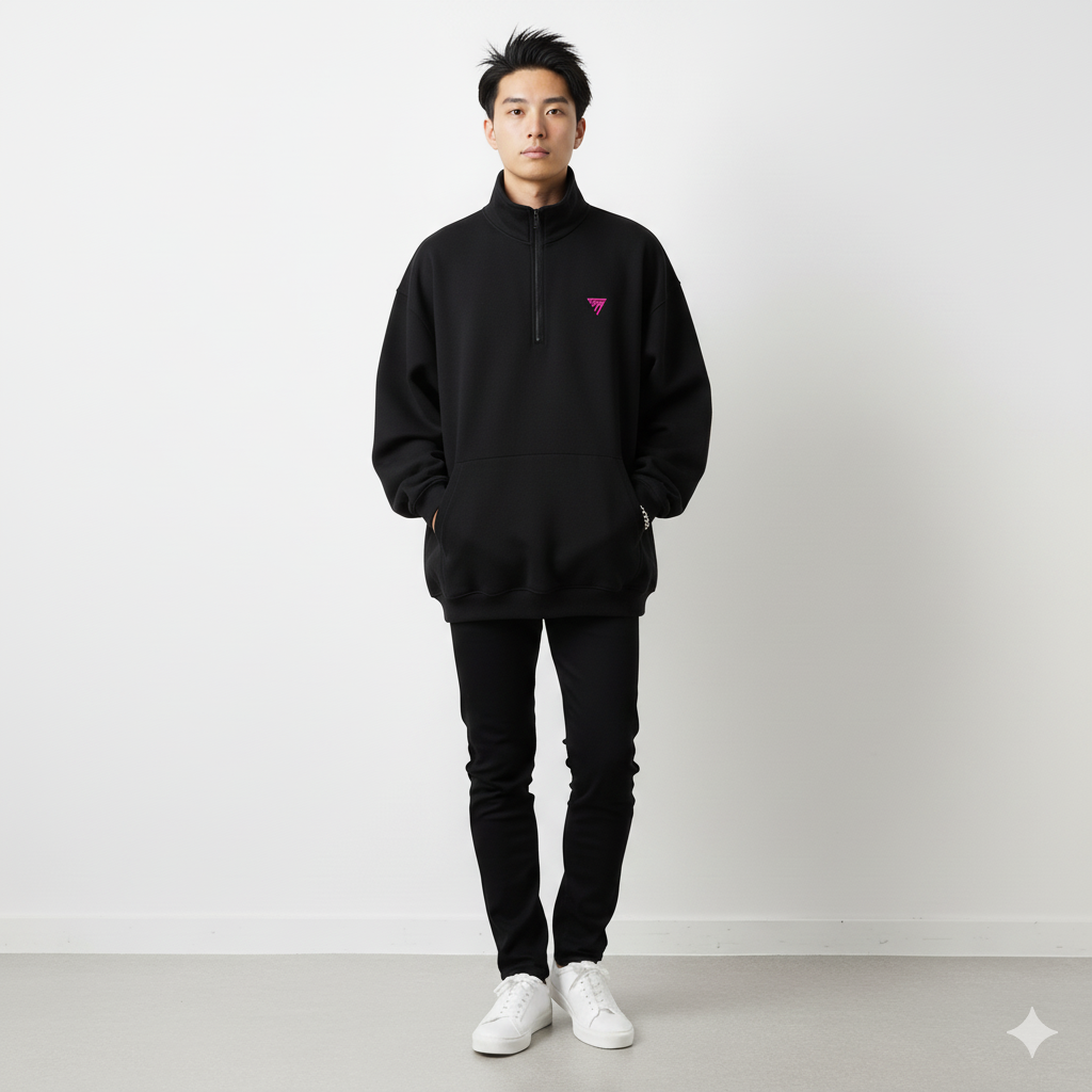 SWEAT DEMI-ZIP 380GSM – HERITAGE STREETWEAR