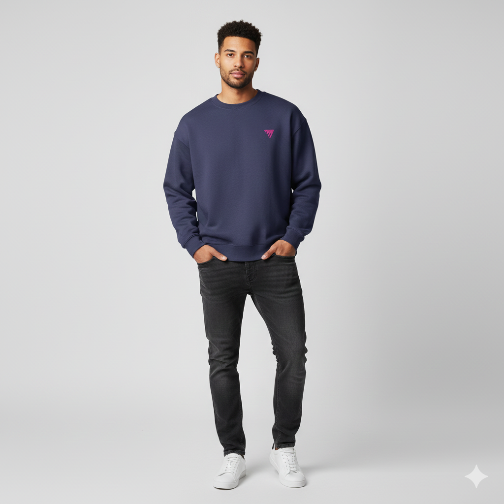 SWEAT OVERSIZE THE FACE ATLAS – 370 G/M² CONFORT & STYLE