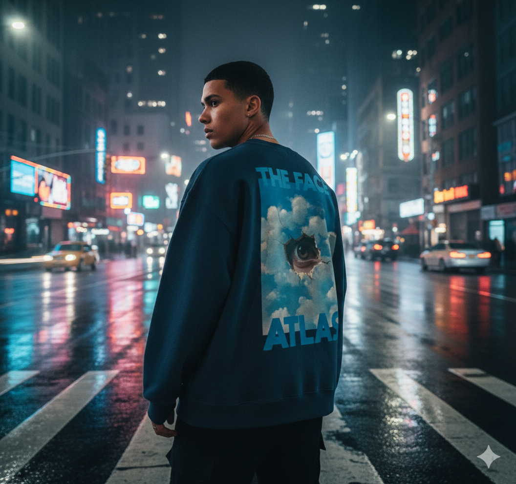 Sweat Oversize – L’Œil dans le Ciel