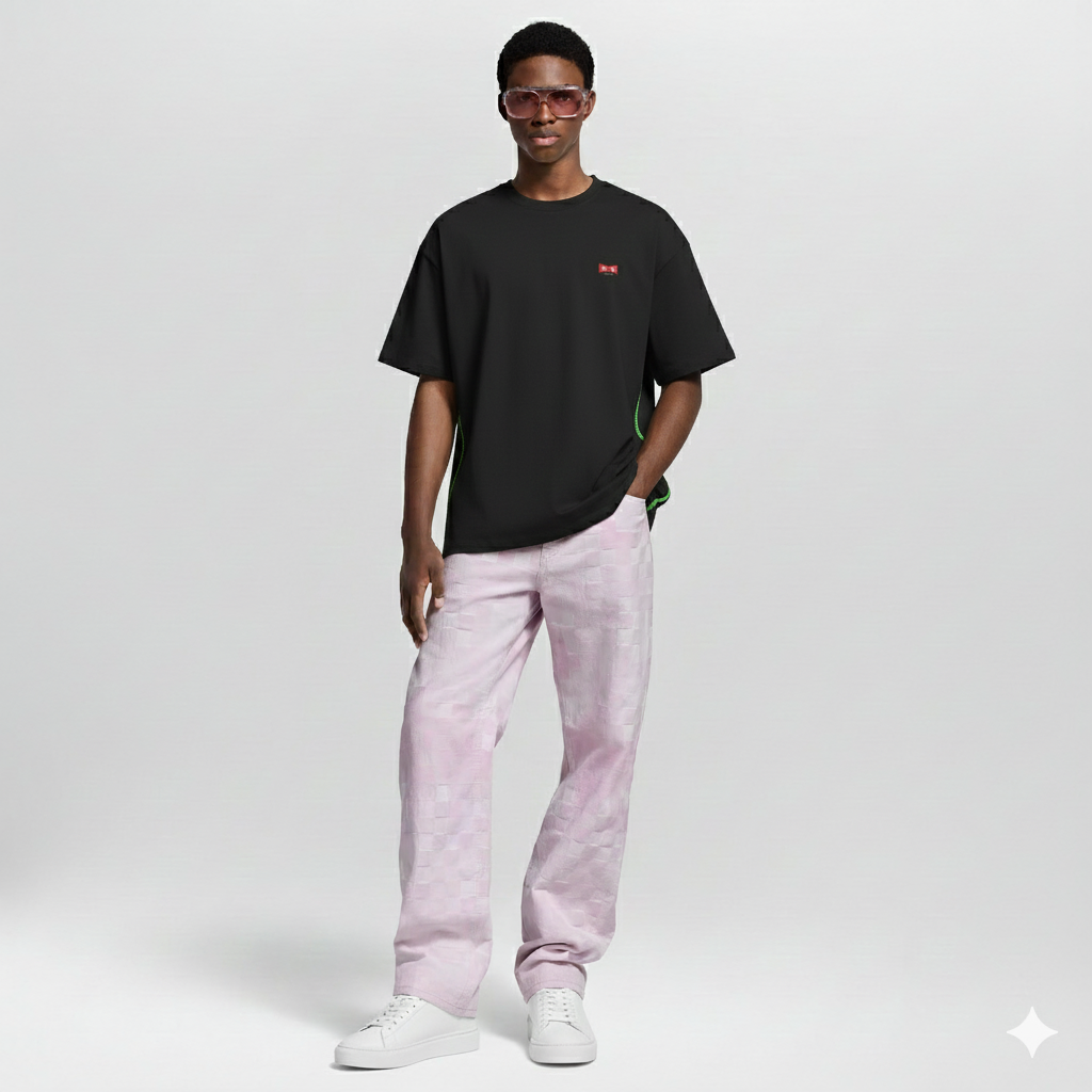 T-SHIRT OVERSIZE 260 G/M² – ÉDITION RUBAN ROUGE