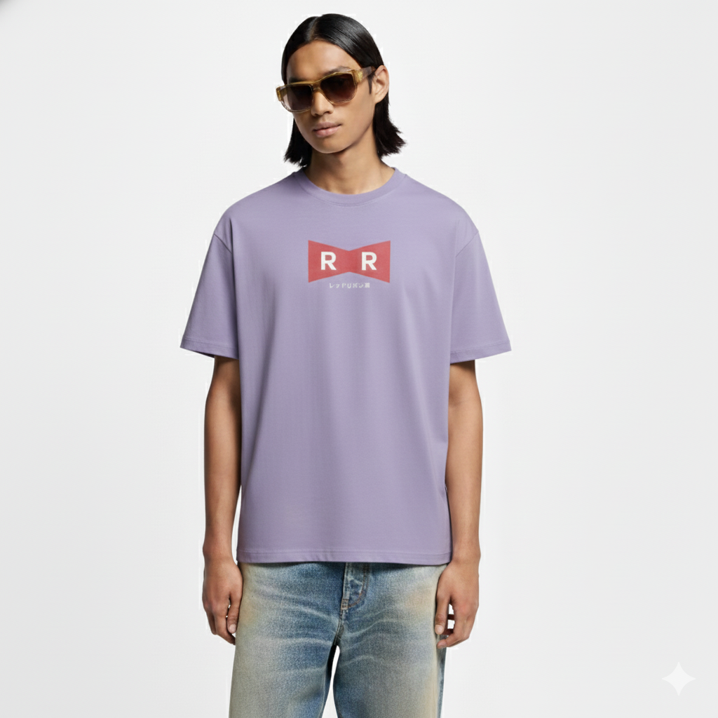 T-SHIRT OVERSIZE 240 G/M² – RUBAN ROUGE