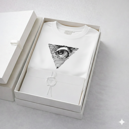 T-Shirt TFA L’Œil Intérieur Brodé – Coupe Carrée 280 g/m²