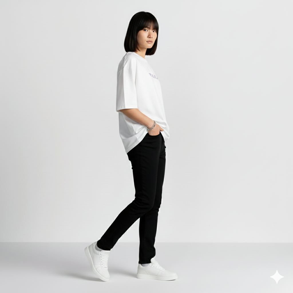 T-shirt Oversize, coupe relax — 425 g/m²