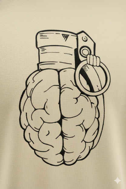 T-Shirt Brodé « MIND GRENADE »