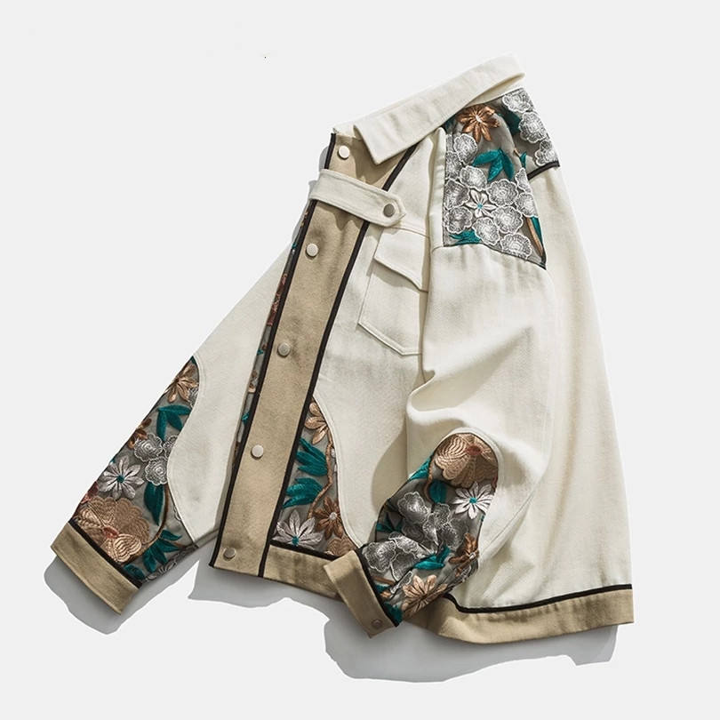 TFA – 480g | Veste Oversize Broderies Florales Édition Limitée