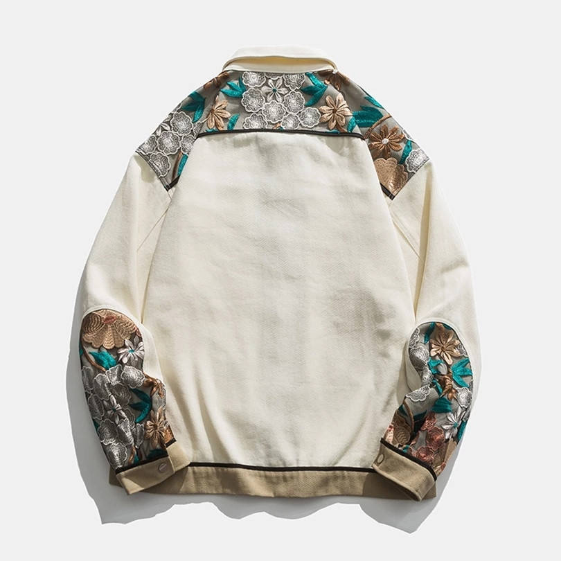 TFA – 480g | Veste Oversize Broderies Florales Édition Limitée