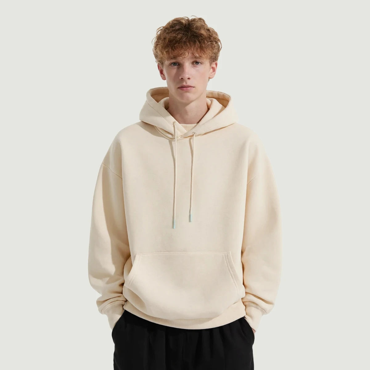 KUNO – 380g | Hoodie Unisexe à Cordon Doublé Polaire