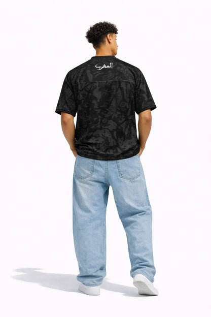 Maillot noir de football boxy - maillot de foot
