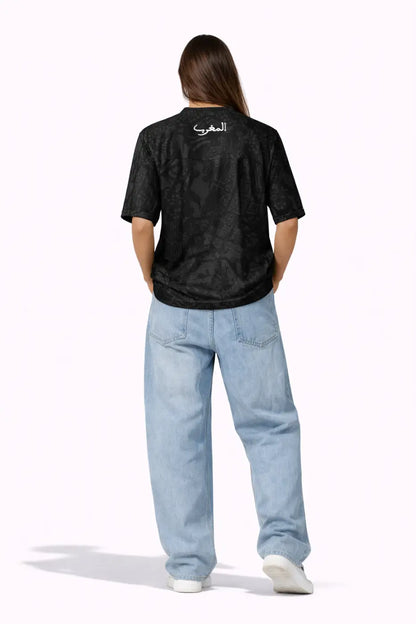 Maillot noir de football boxy - maillot de foot