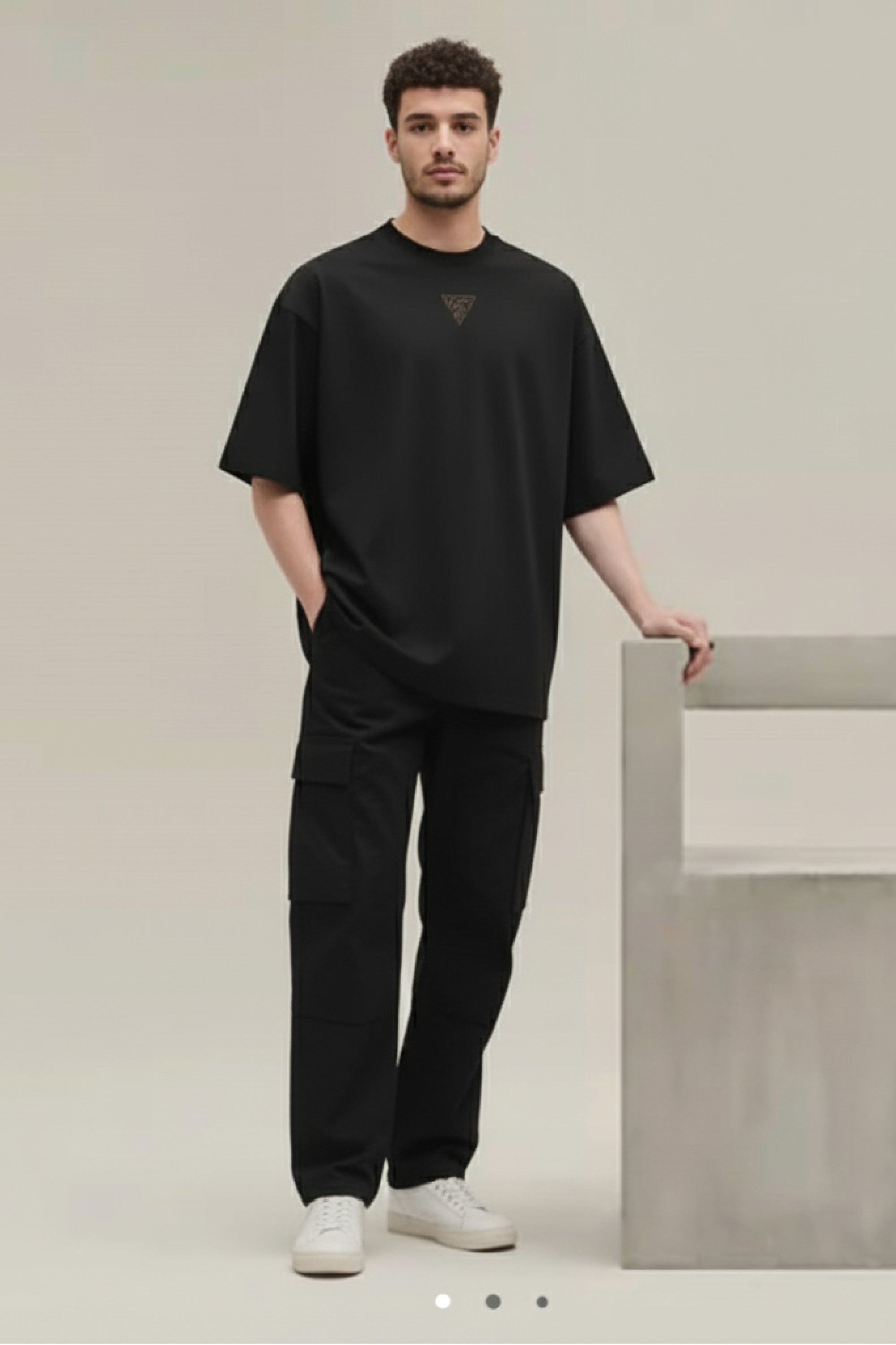 T-shirt oversize 260 g/m² – coton peigné, effet washed