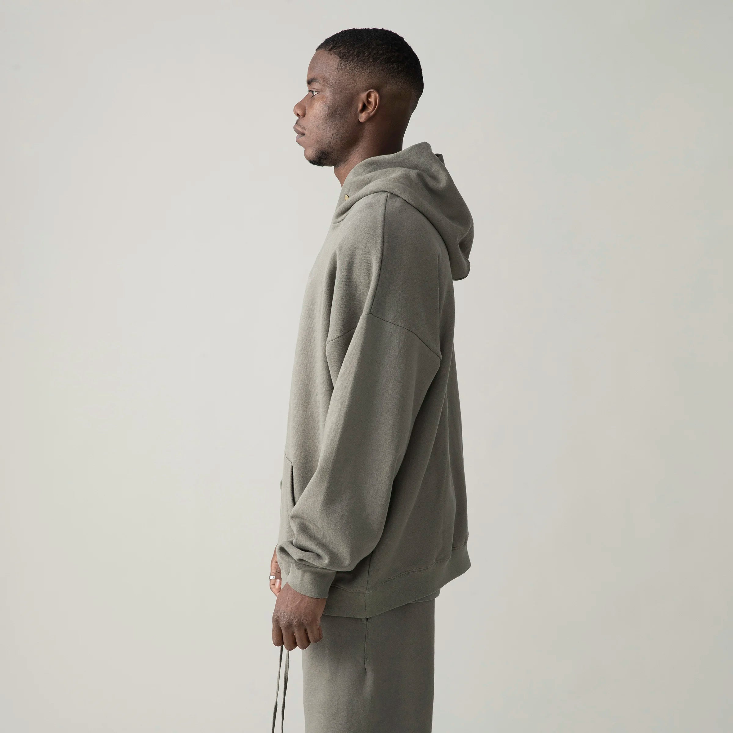 KUNO – 380g | Sweatshirt Col Pressionné Doublé Polaire