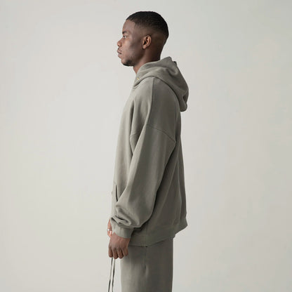 KUNO – 380g | Sweatshirt Col Pressionné Doublé Polaire