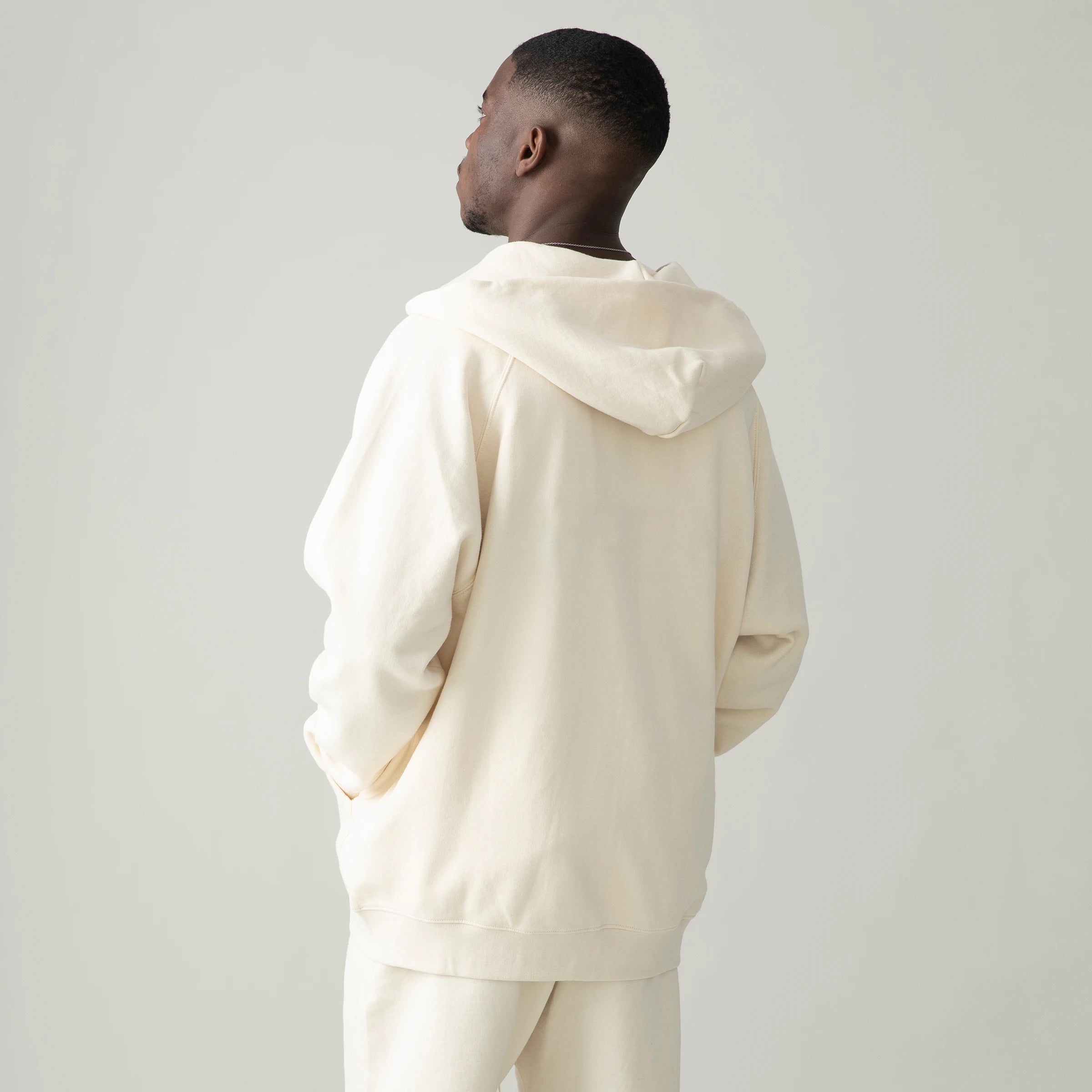 Sweat à capuche « Ruban Rouge » — Oversize, coton peigné 440 g/m²