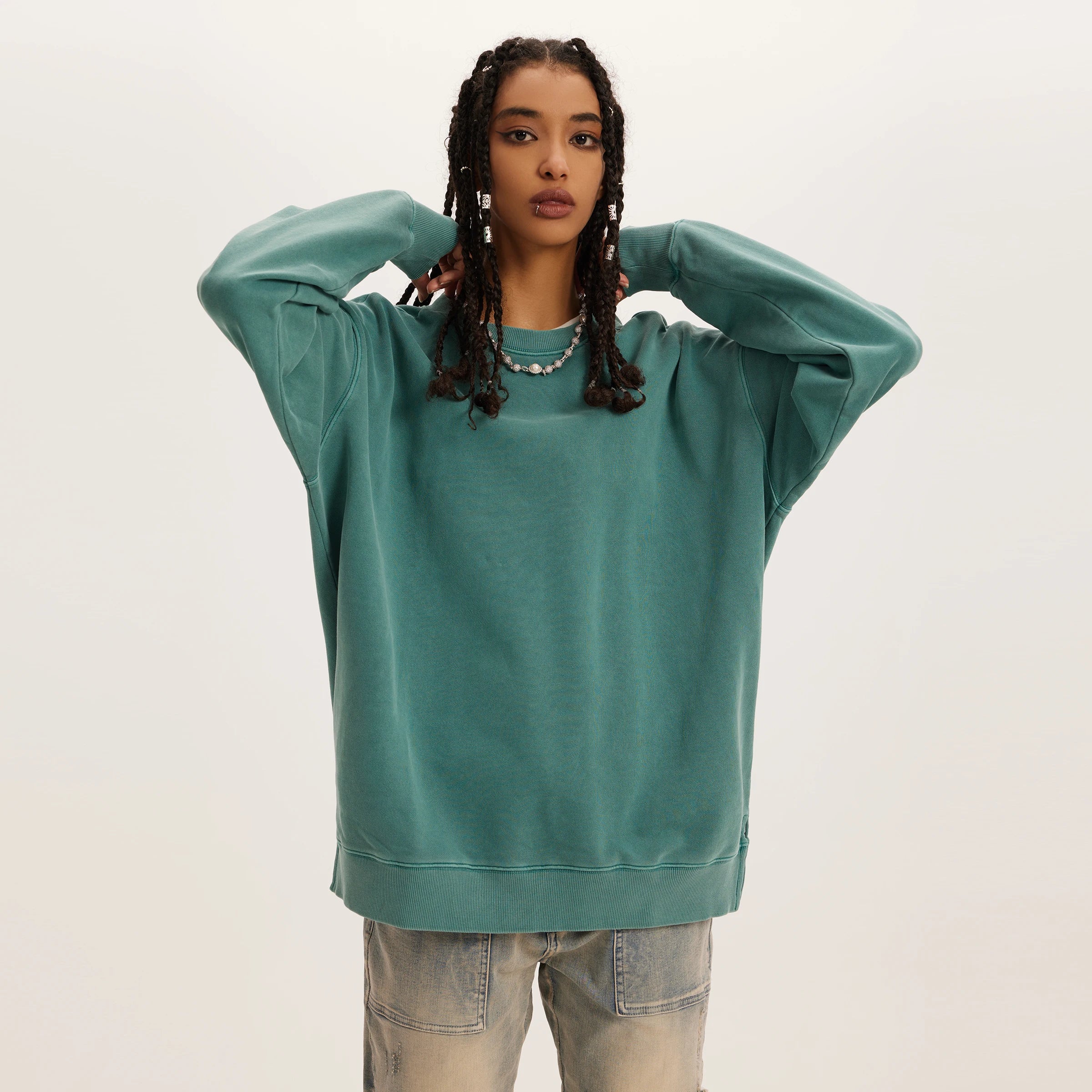 KUNO – 380g | Sweatshirt Oversize à Fente Latérale