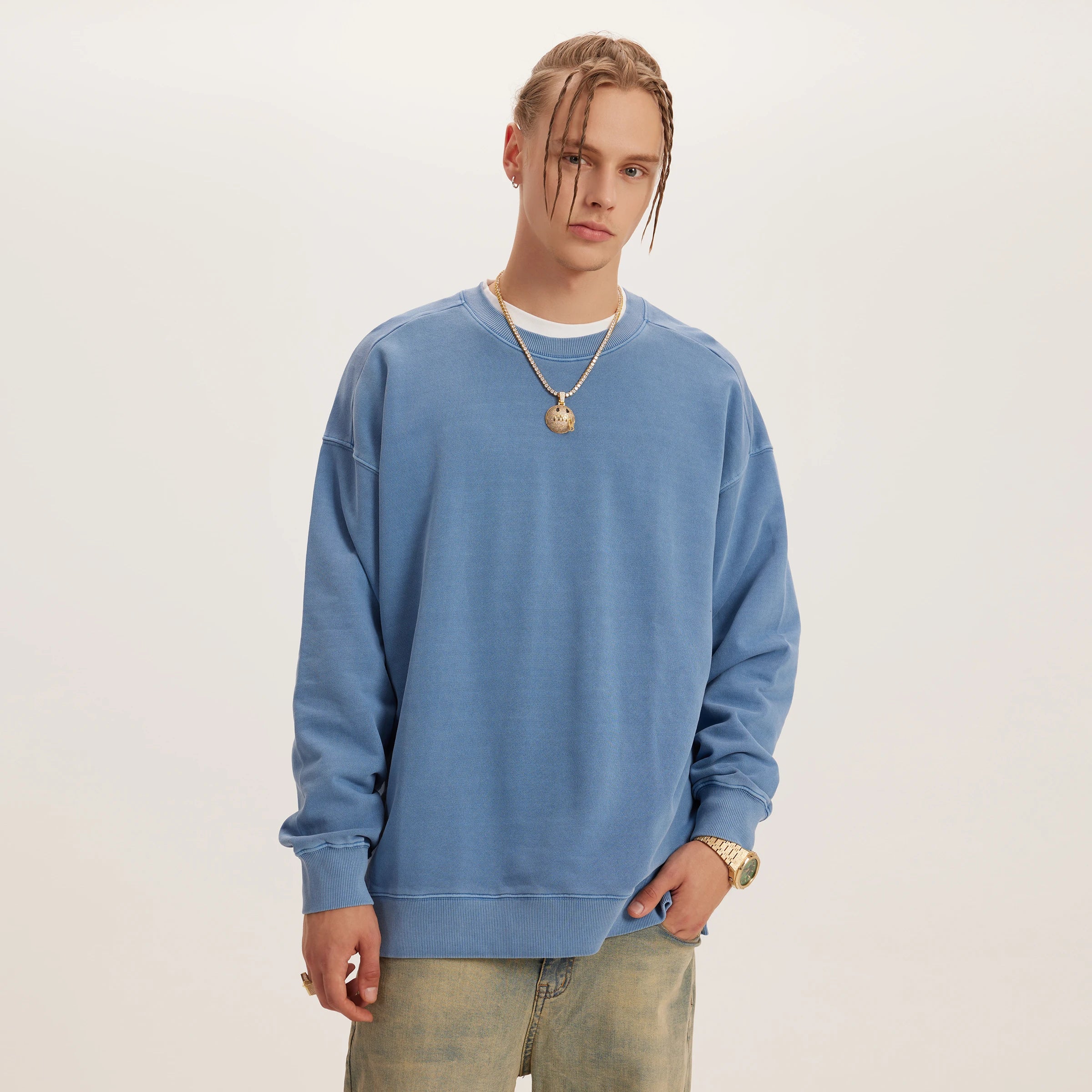 KUNO – 380g | Sweatshirt Oversize à Fente Latérale
